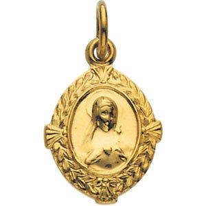 12x9 mm Immaculate Heart of Mary Medal