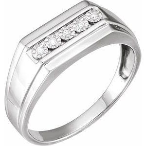 .05 CTW Diamond Illusion Ring