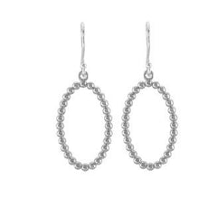 Load image into Gallery viewer, Oval Beaded Design Earrings
