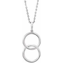 Load image into Gallery viewer, Interlocking Circle 18&quot; Necklace
