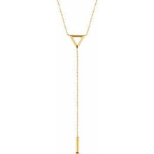 Load image into Gallery viewer, Triangle &amp; Bar Y 16-18&quot; Necklace
