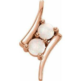 Opal Two-Stone Pendant