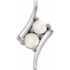 Opal Two-Stone Pendant