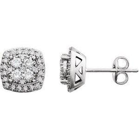 3/4 CTW Diamond Earrings