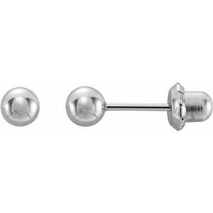 4 mm Ball Stud Piercing Earrings