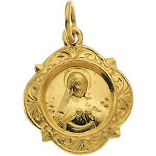 Load image into Gallery viewer, 12.14x12.09 mm Immaculate Heart of Mary Medal
