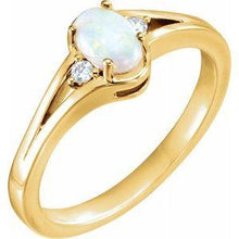 Load image into Gallery viewer, Opal &amp; .04 CTW Diamond Ring
