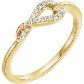 1/10 CTW Diamond Knot Ring