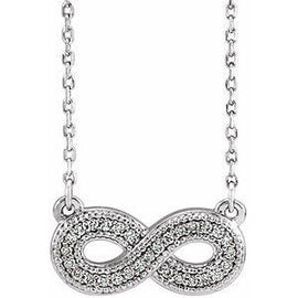 .08 CTW Diamond Infinity-Inspired 16-18