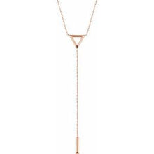 Load image into Gallery viewer, Triangle &amp; Bar Y 16-18&quot; Necklace
