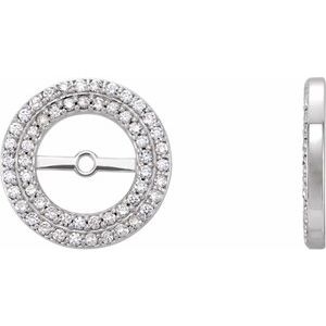 1/3 CTW Diamond Earring Jackets