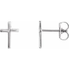 Load image into Gallery viewer, 10 mm Cross Earrings
