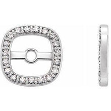 Load image into Gallery viewer, .08 CTW Diamond Halo-Style Earring Jackets
