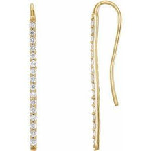 Load image into Gallery viewer, 1/3 CTW Diamond Bar Earrings
