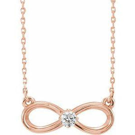 1/10 CT Diamond Infinity-Inspired 16-18