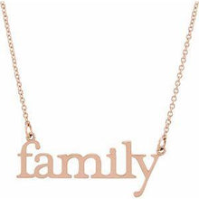 Load image into Gallery viewer, &quot;Family&quot; 17 1/2&quot; Necklace
