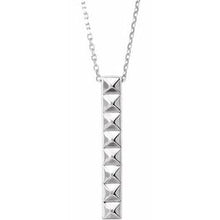 Load image into Gallery viewer, Pyramid Bar 24&quot; Necklace

