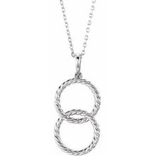 Load image into Gallery viewer, Interlocking Circle 16-18&quot; Necklace
