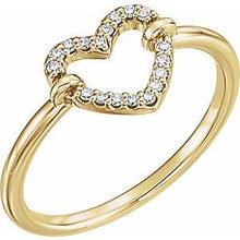 Load image into Gallery viewer, .07 CTW Diamond Heart Ring
