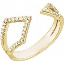 Load image into Gallery viewer, 1/5 CTW Diamond Geometric Ring
