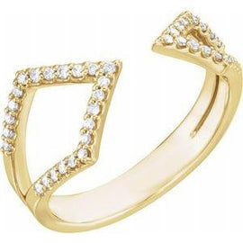 1/5 CTW Diamond Geometric Ring