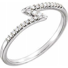 Load image into Gallery viewer, 1/8 CTW Diamond Stackable Ring
