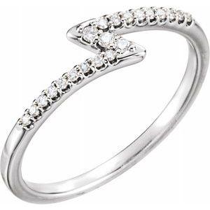 1/8 CTW Diamond Stackable Ring