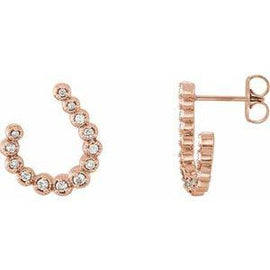 1/4 CTW Diamond Freeform Earrings