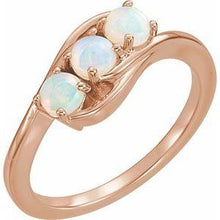 Load image into Gallery viewer, Opal Three-Stone Ring
