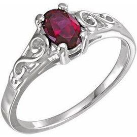 Youth Imitation Birthstone Ring