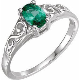 Youth Imitation Birthstone Ring
