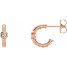 Mozambique Garnet Hoop Earrings