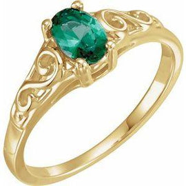Youth Imitation Birthstone Ring