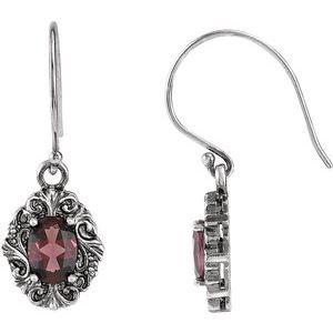 Rhodolite Garnet Earrings