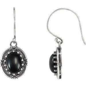 Onyx Vintage-Inspired Earrings