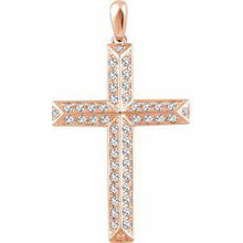 Load image into Gallery viewer, 1/4 CTW Diamond Cross Pendant
