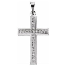 Load image into Gallery viewer, 18x12 mm Geometric Cross Pendant
