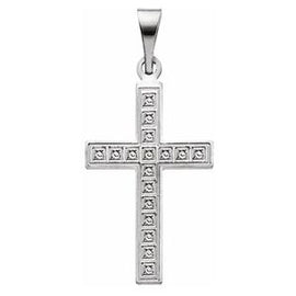 18x12 mm Geometric Cross Pendant
