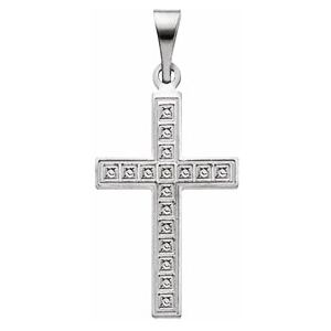 18x12 mm Geometric Cross Pendant