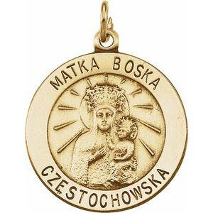 18.25 Round Matka Boska Medal