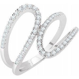 1/3 CTW Diamond Freeform Ring