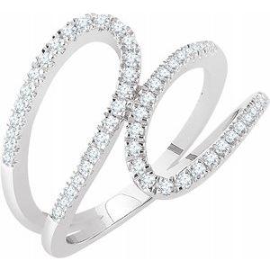 1/3 CTW Diamond Freeform Ring