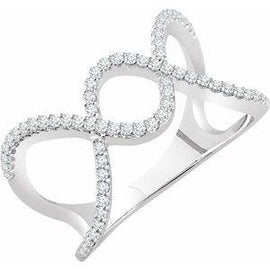 1/3 CTW Diamond Freeform Ring