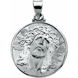 23 mm Hollow Face of Jesus (Ecce Homo) Pendant