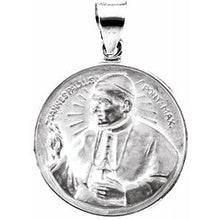 Load image into Gallery viewer, 20 mm Round Pope John Paul II Hollow Medal
