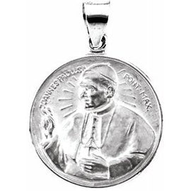 20 mm Round Pope John Paul II Hollow Medal