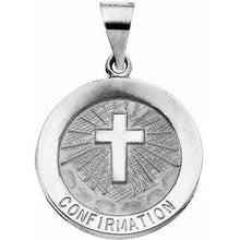 Load image into Gallery viewer, 18 mm Hollow Confirmation Medal
