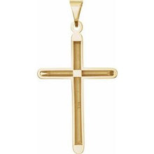 Load image into Gallery viewer, 34.25x22 mm Unadorned Cross Pendant
