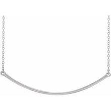 Load image into Gallery viewer, Curved 22&quot; Bar Necklace
