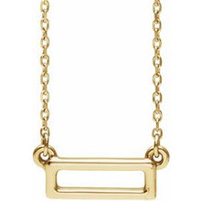 Load image into Gallery viewer, Rectangle Bar 16-18&quot; Necklace
